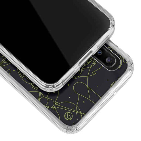 Adult Swim Rick and Morty Portal Travel Galaxy A20 Clear Case
